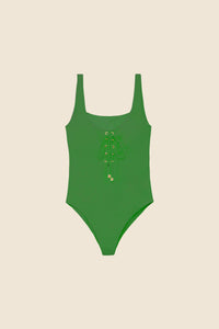 Grace Palm Tie Swimsuit